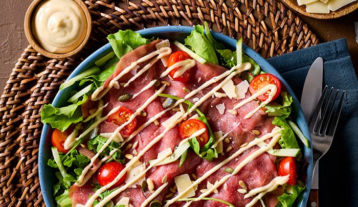 carpaccio salade bij Family